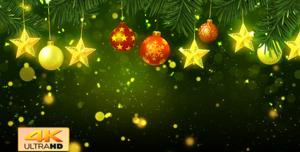 Christmas Background Green by StrokeVorkz | VideoHive